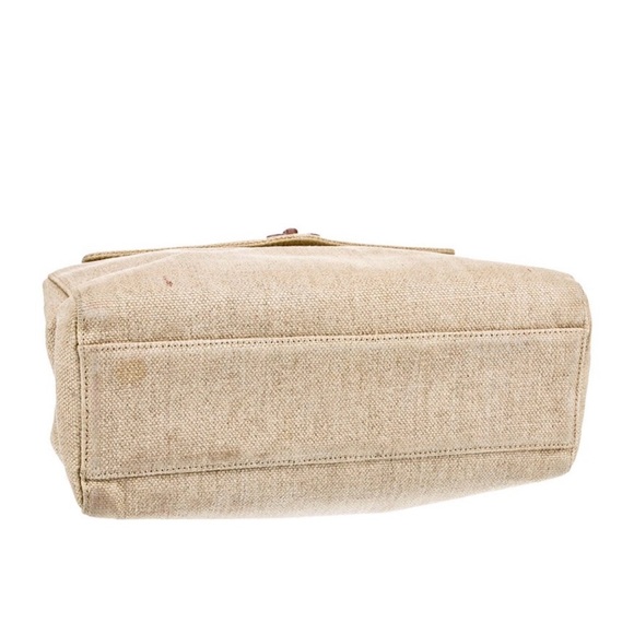 Chanel Vintage linen envelope flap bag - Picture 4 of 6